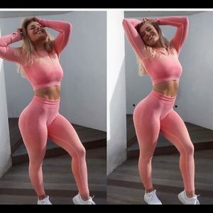 Gymshark pink ombré leggings!!